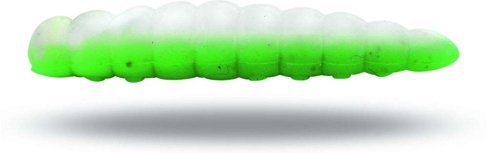 QUANTUM MAGIC TROUT B MAGGOT GARLIC GREEN WHITE.jpg Quantum Magic Trout B Maggot 25mm